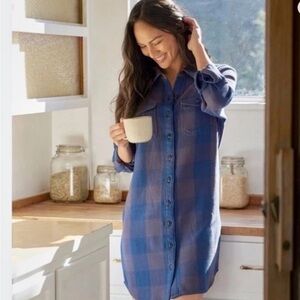 Outerknown Navy Textured Button-Up